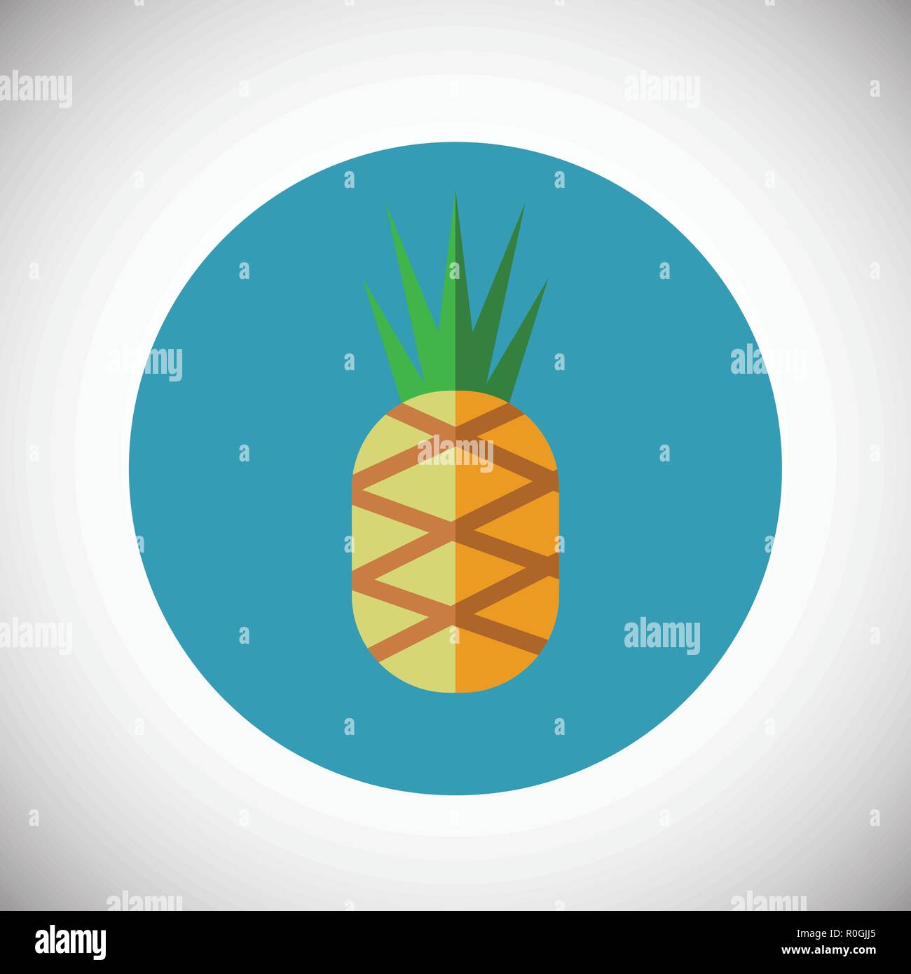 Pineapple on fruit background Stock Vector Image & Art - Alamy