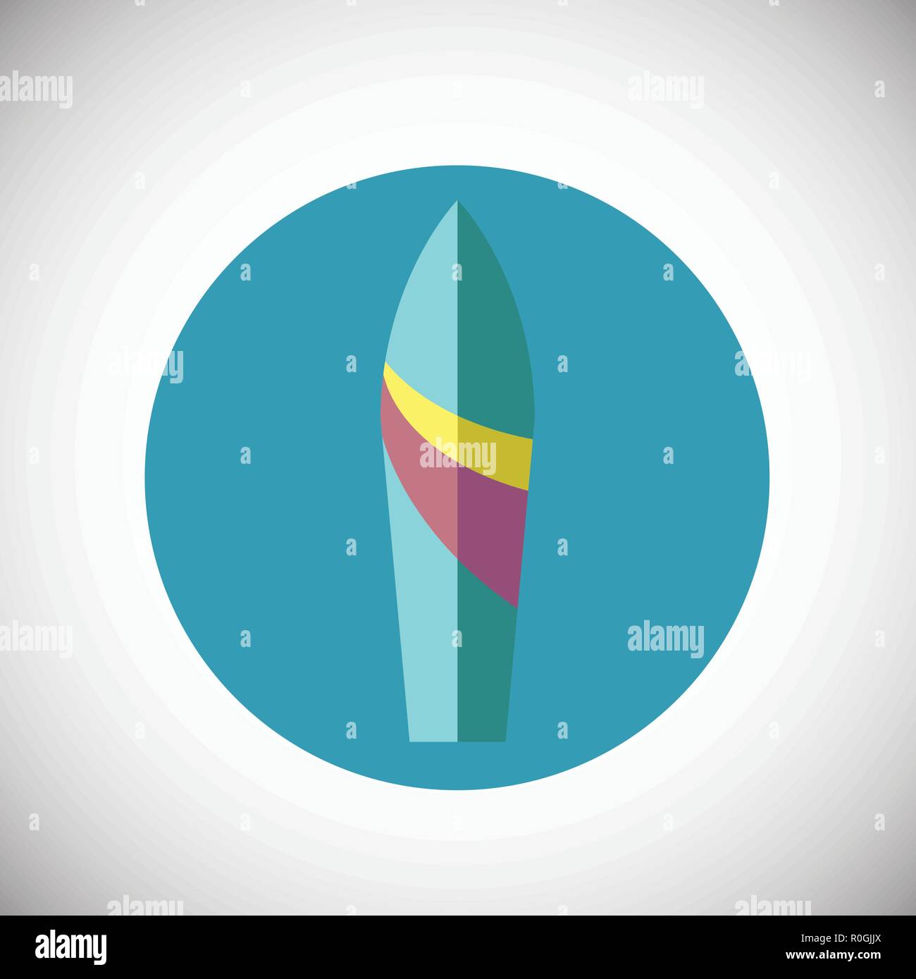 Surf board on flat background Stock Vector Image & Art - Alamy