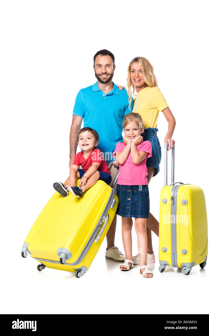 family travel luggage
