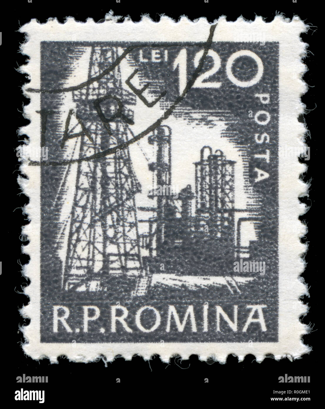 Postage stamp from Romania in the Daily Life series issued in 1960 Stock Photo