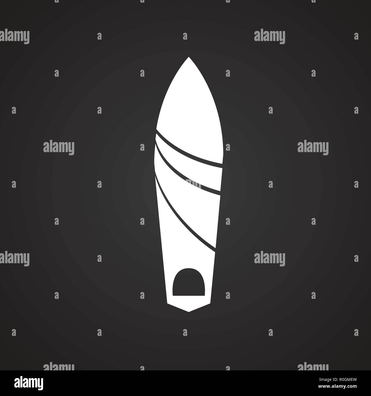 Surf board on white background icon Stock Vector Image & Art - Alamy