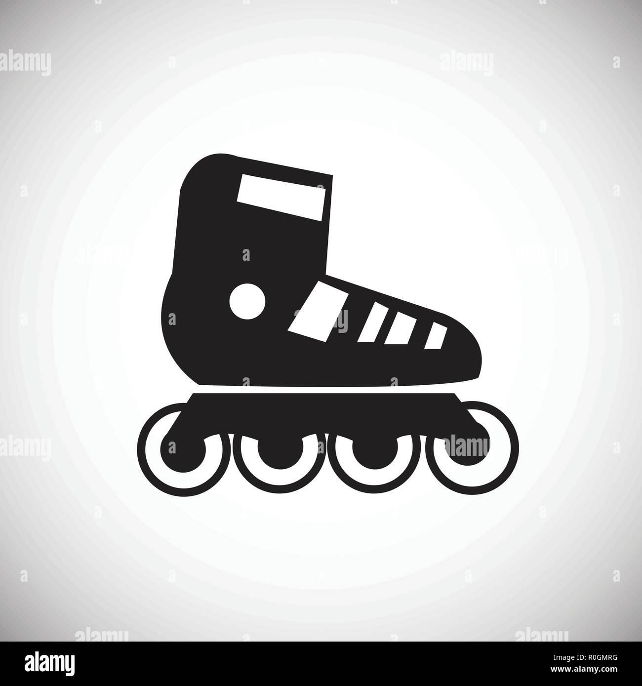 Roller skate on white background icon Stock Vector Image & Art - Alamy