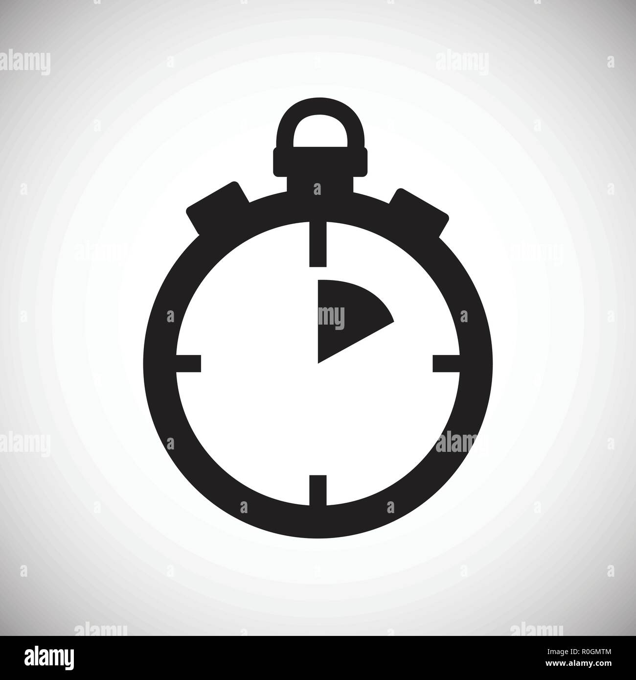 Stop watch on white background icon Stock Vector Image & Art - Alamy