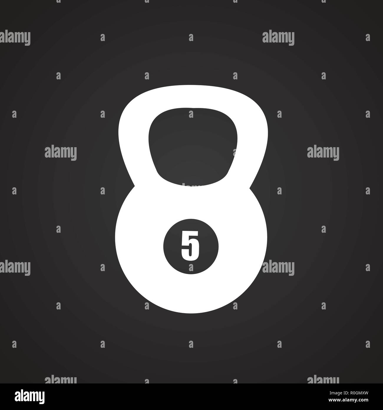 Weight on black background icon Stock Vector Image & Art - Alamy
