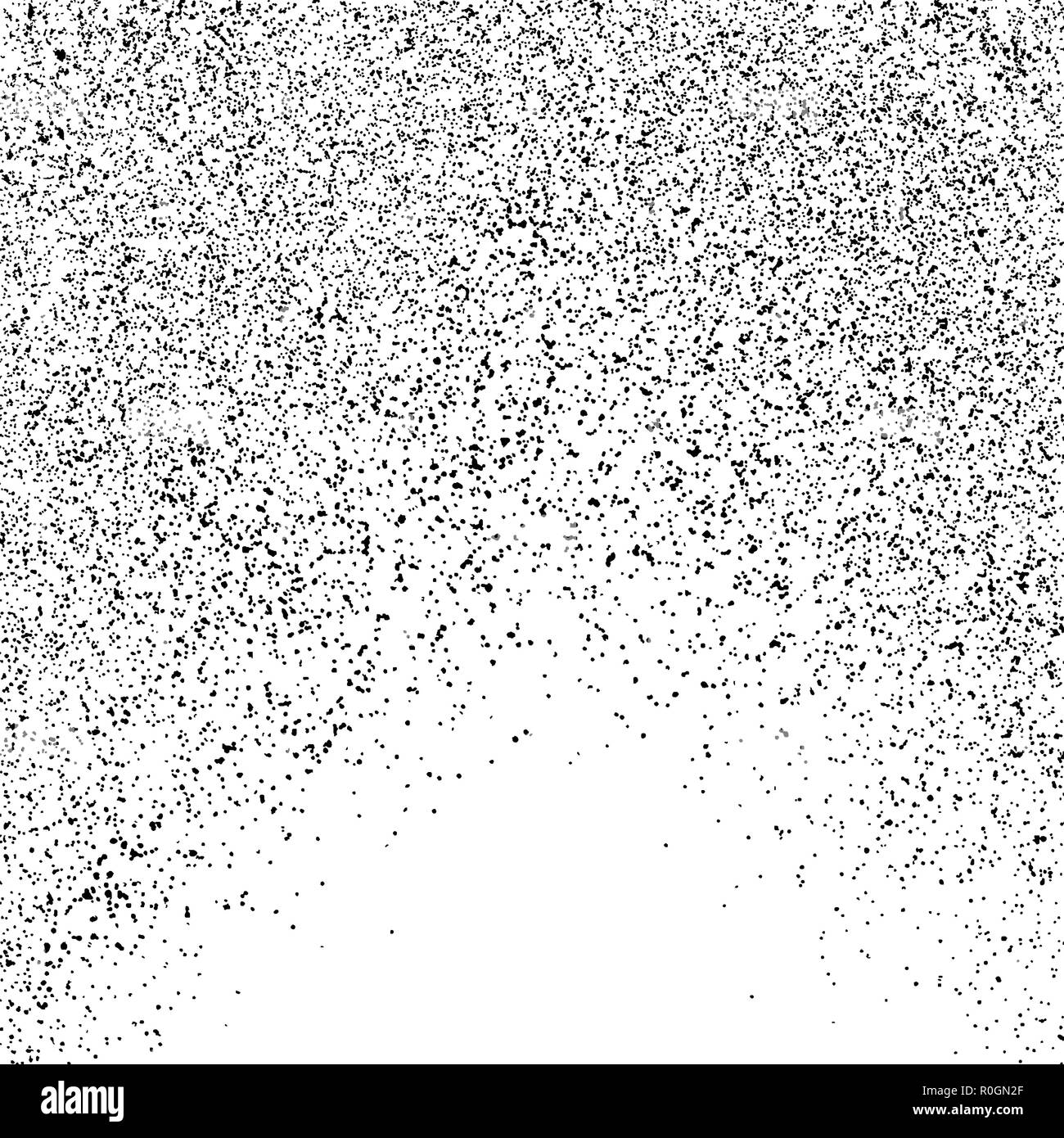 Black grainy texture isolated on white background. Particles overlay ...