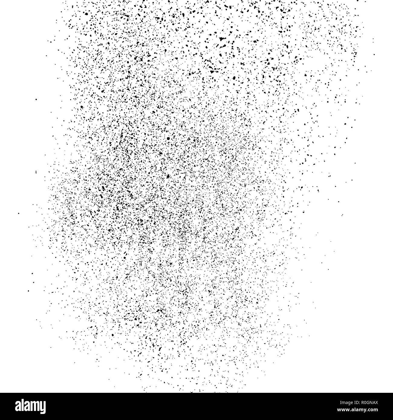 Black grainy texture isolated on white background. Particles overlay ...