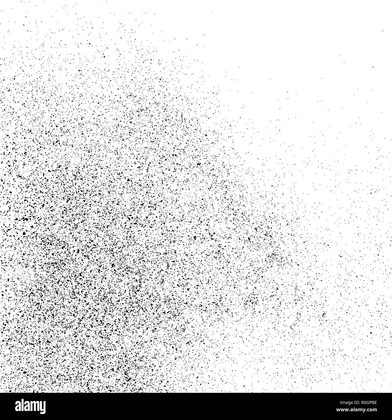 Black grainy texture isolated on white background. Distress overlay ...