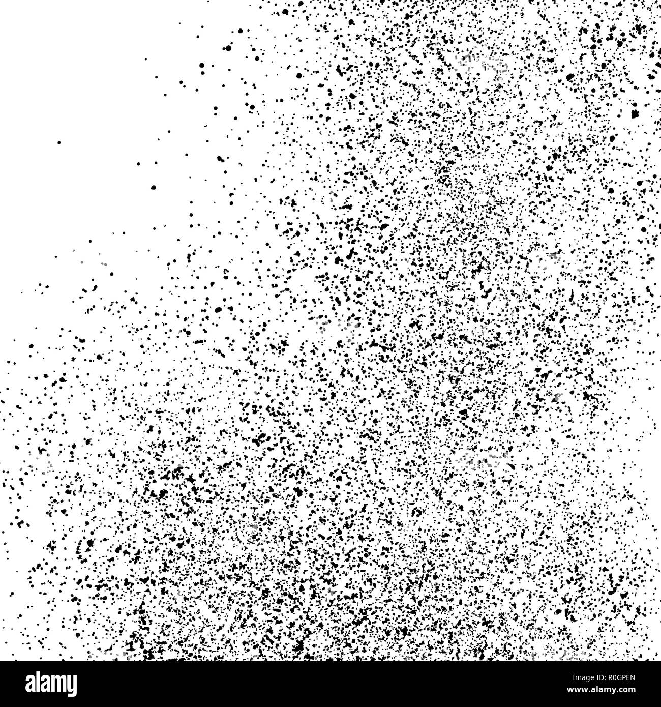 Black grainy texture isolated on white background. Distress overlay ...