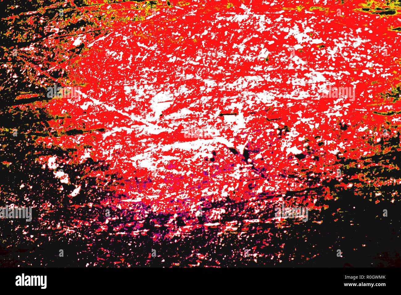 Trendy abstract shabby pixelated background in red tones with a lot of scratches Stock Photo