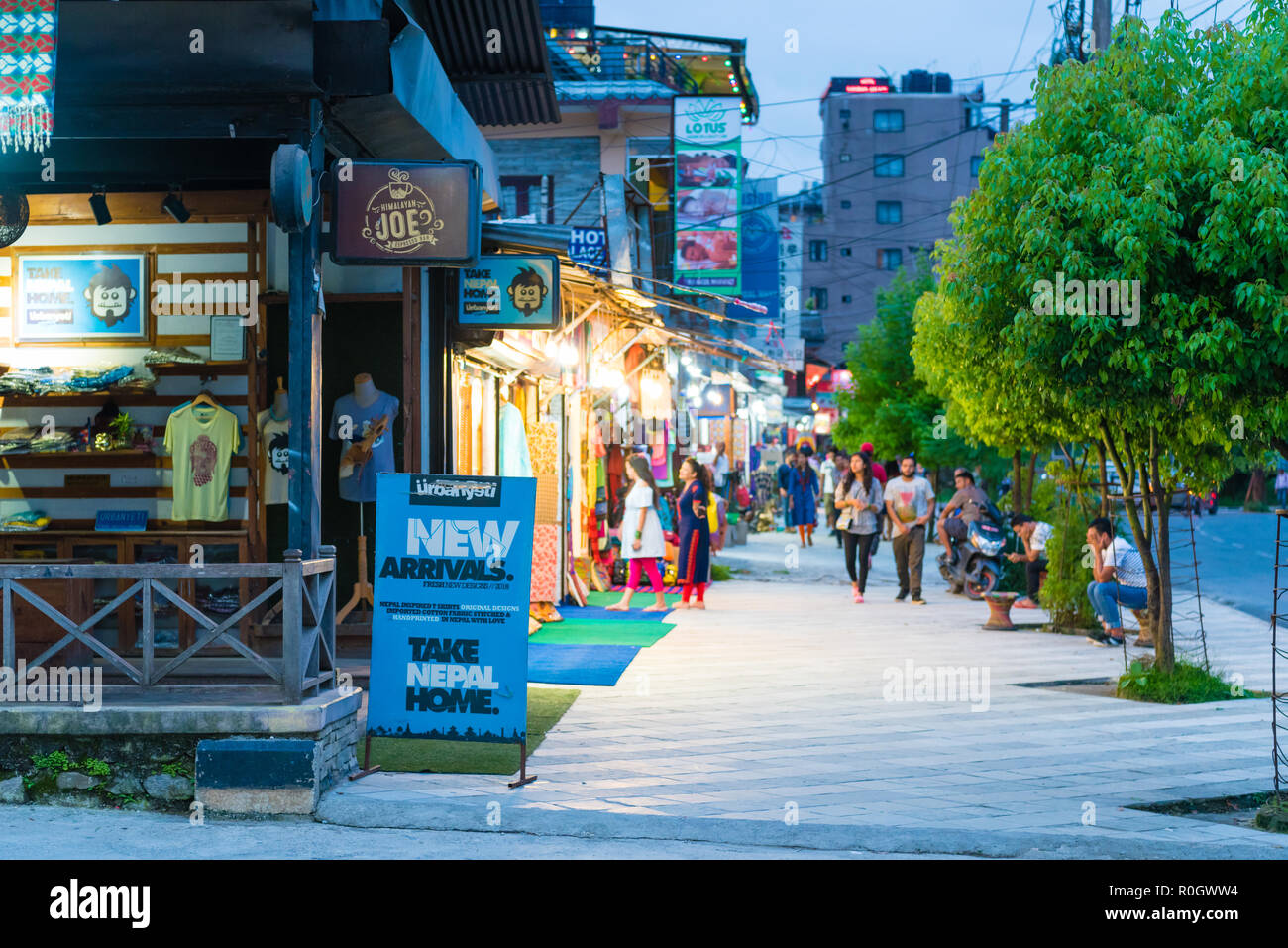 Pokhara Nepal July 31 2018 Street View In Pokhara Town Known As The Second Largest City And One Of The Tourism Capital Of Nepal And Also A Bas Stock Photo Alamy