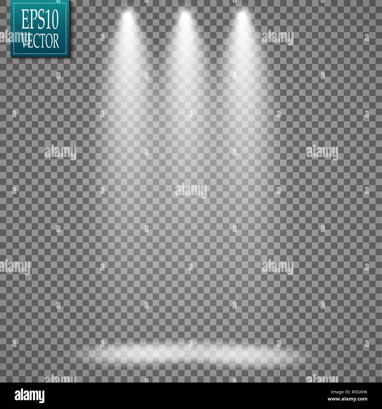 Vector Spotlights. Scene. Light Effects. Glow light effect Stock Vector ...
