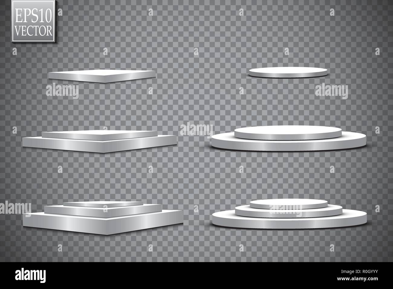 Vector Spotlights. Scene. Light Effects. Stock Vector
