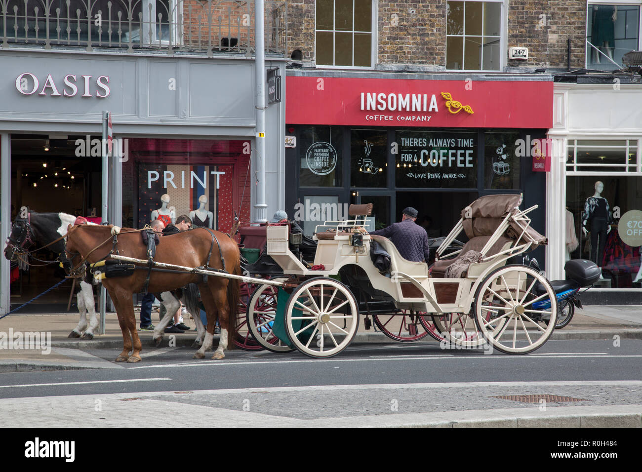 Horse and Cart; Dublin, Ireland Stock Photo Alamy