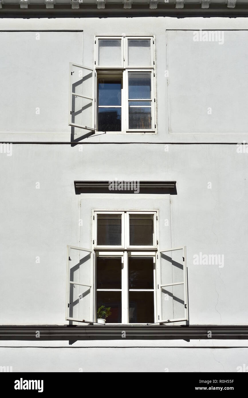 multi pane windows fake window vintage multipane windows on white wall of apartment building in bright sunlight creating stark multi pane windows stock photos images multi pane windows fake window vintage multipane windows on white wall of apartment building in bright sunlight creating stark multi pane windows stock photos images