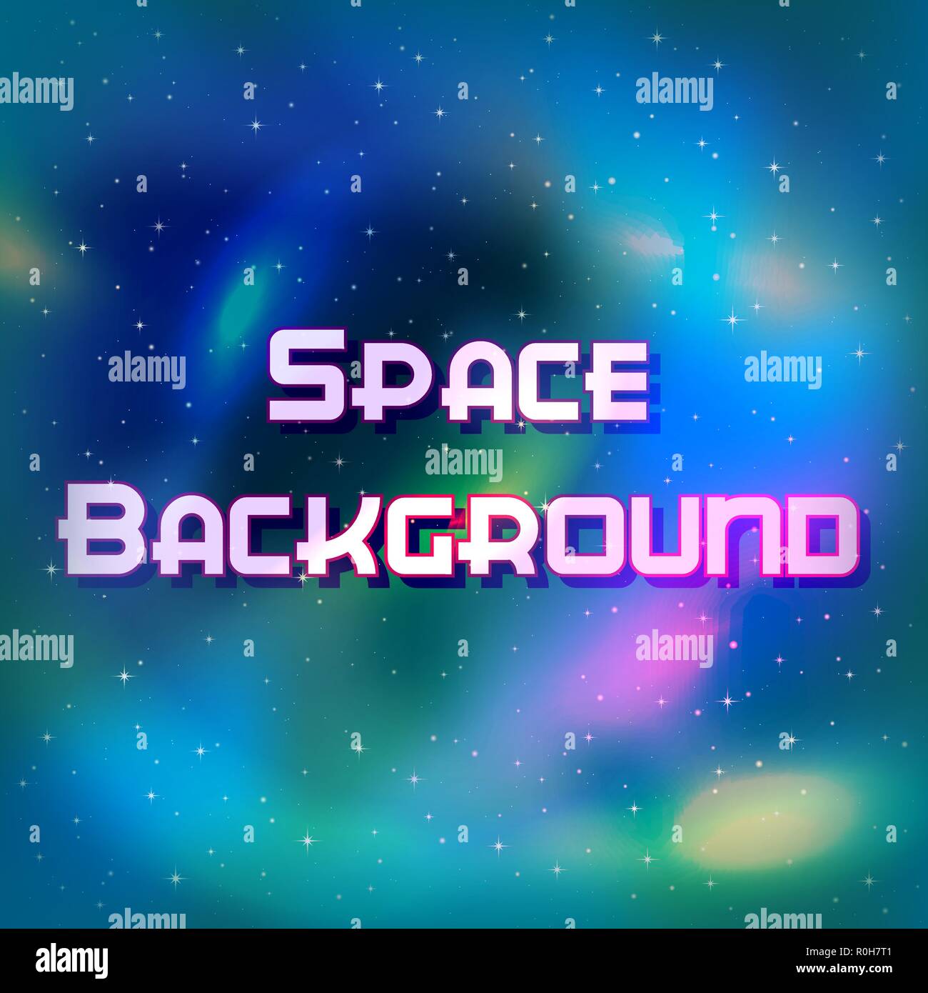 Space Background with Stars Stock Vector