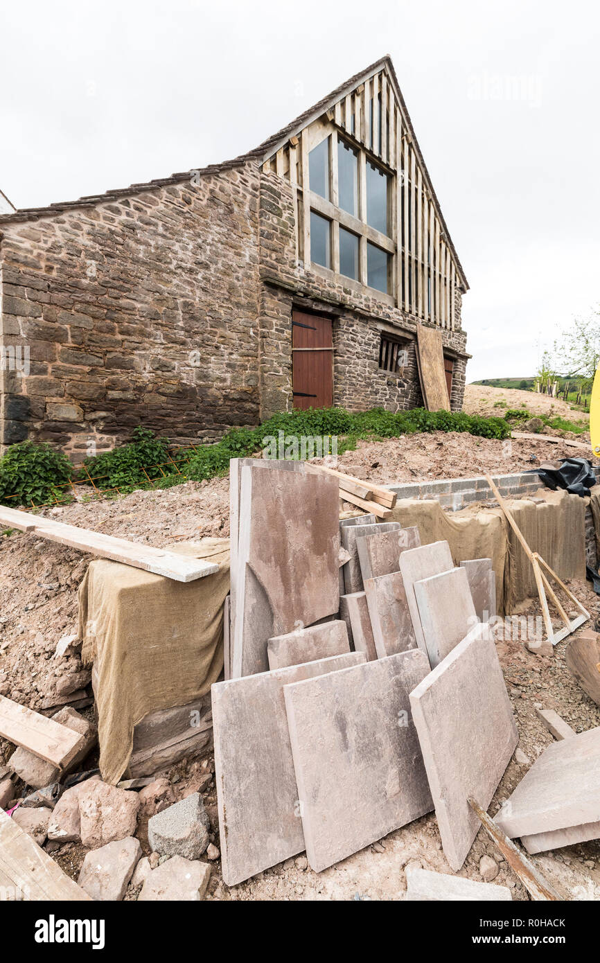 House restoration by the Landmark Trust, Llwyn y Celyn, Lower Cwmyoy