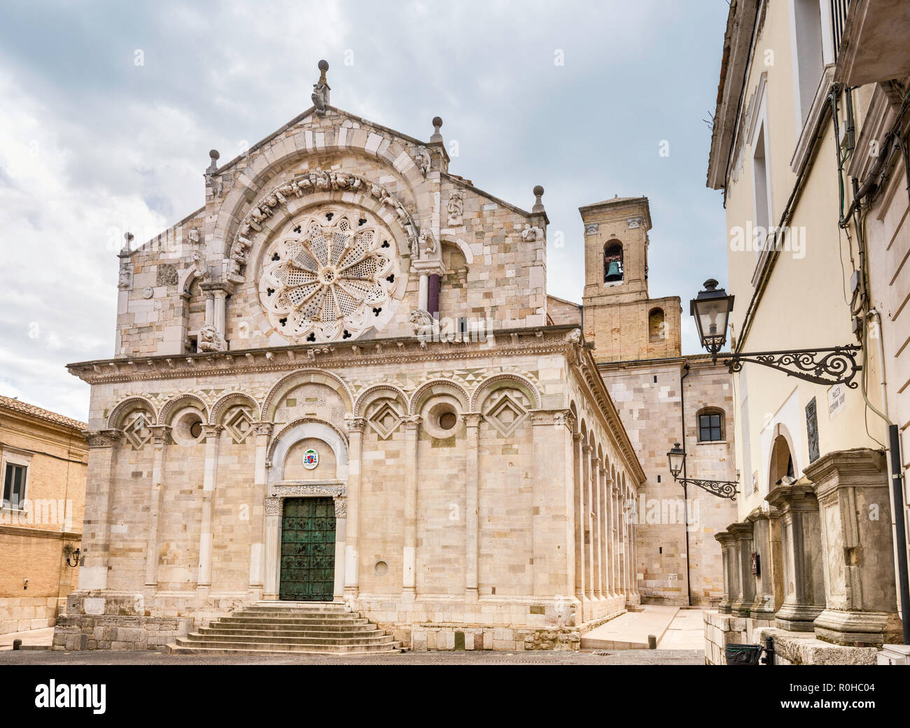 Cattedrale di Troia, Romanesque style, in Troia, Apulia, Italy Stock Photo