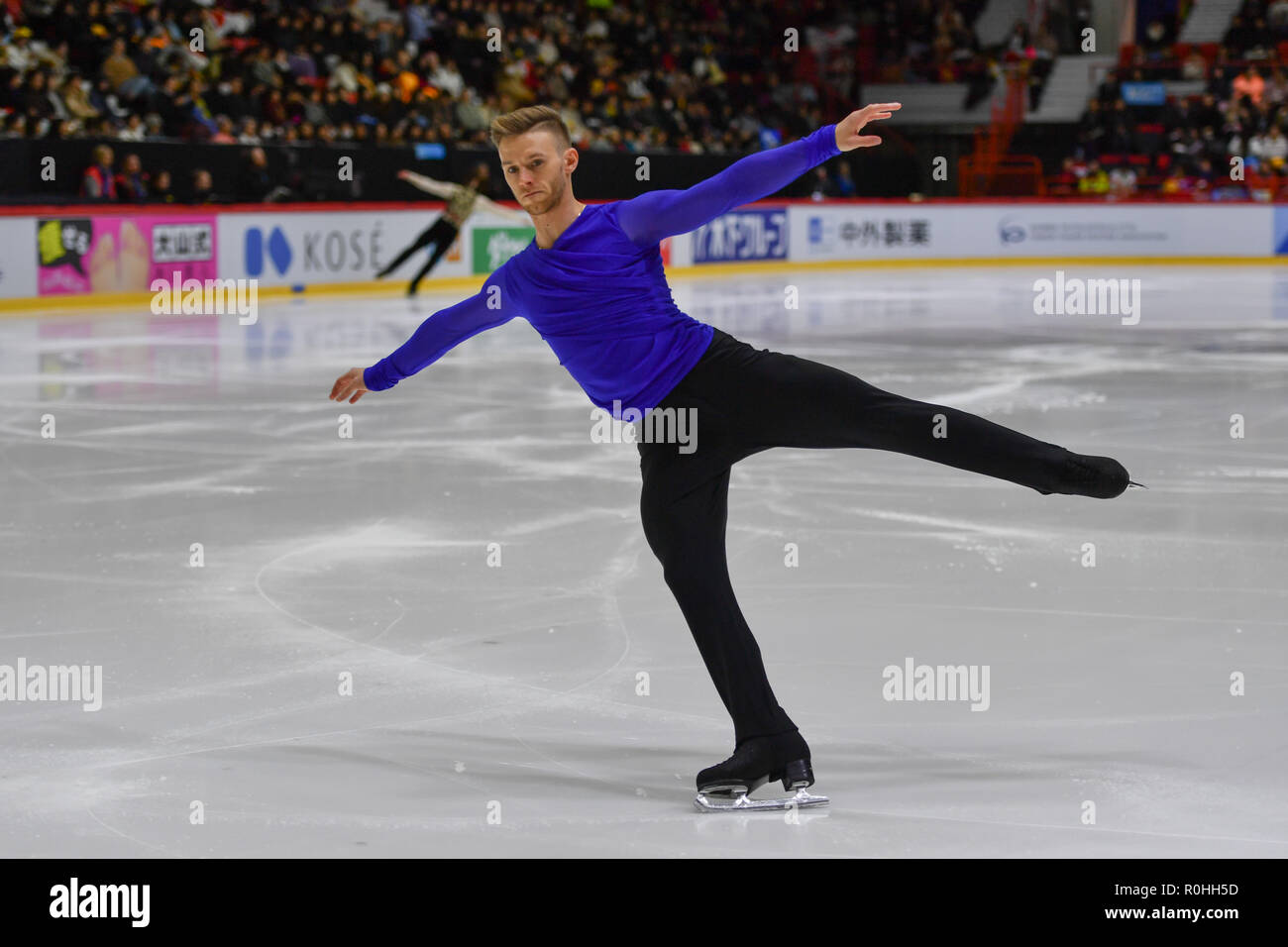 Helsinki, Finland. 4th Nov 2018. Great Britain's Philip Harris performs