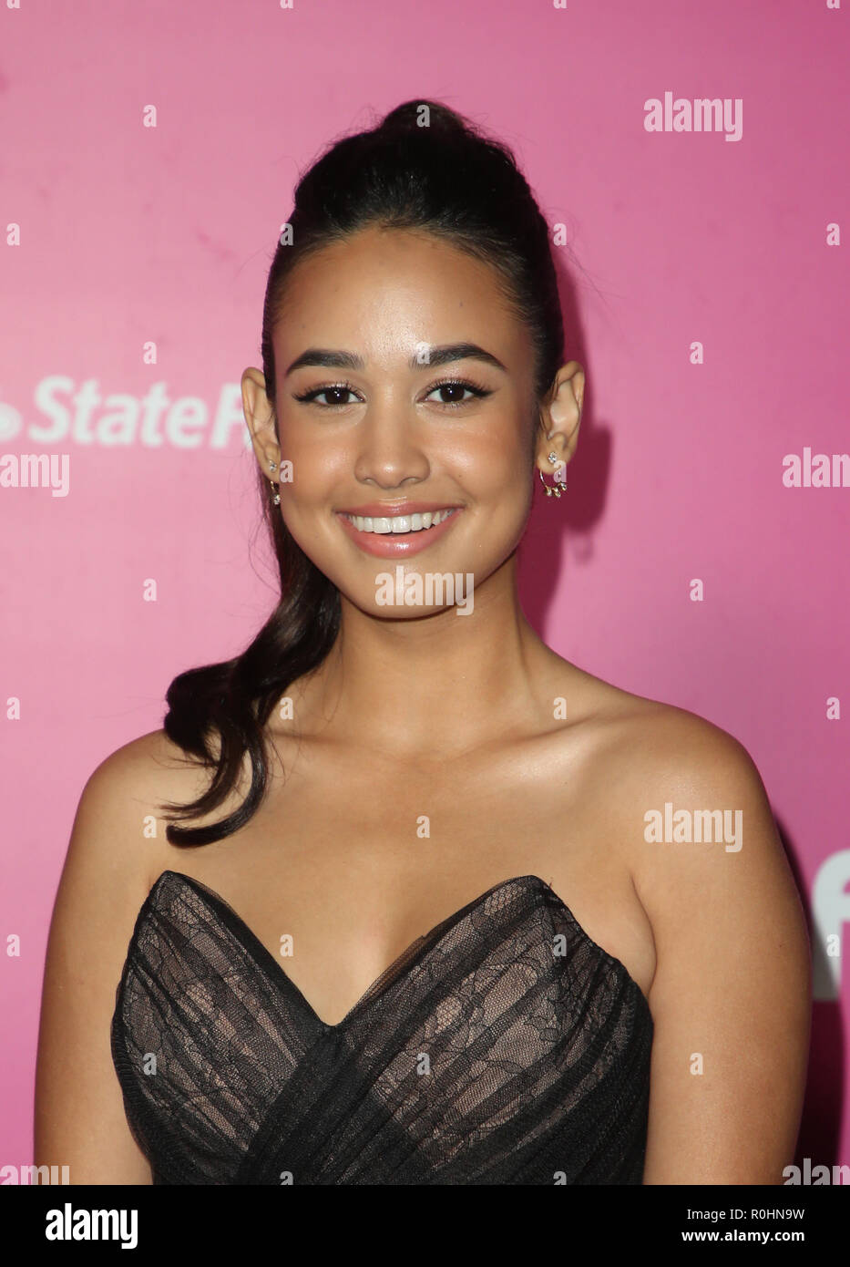 LOS ANGELES, CA - NOVEMBER 4: Emily Tosta  at The 2018 Alma Awards at the LA Live Event Deck in Los Angeles, California on November 4, 2018. Credit: Faye Sadou/MediaPunch Stock Photo