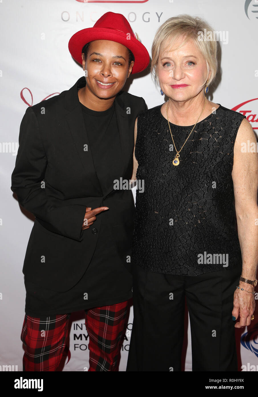 Los Angeles, California, USA. 3rd Nov, 2018. Chaunte Wayans, Loraine Alterman Boyle during arrivals for the The International Myeloma Foundation's 12th Annual Comedy Celebration. Credit: Faye Sadou/AdMedia/ZUMA Wire/Alamy Live News Stock Photo