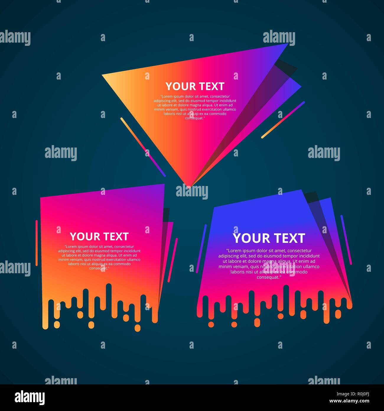 Style text templates speed origami for banner Vector Text Label Stock ...