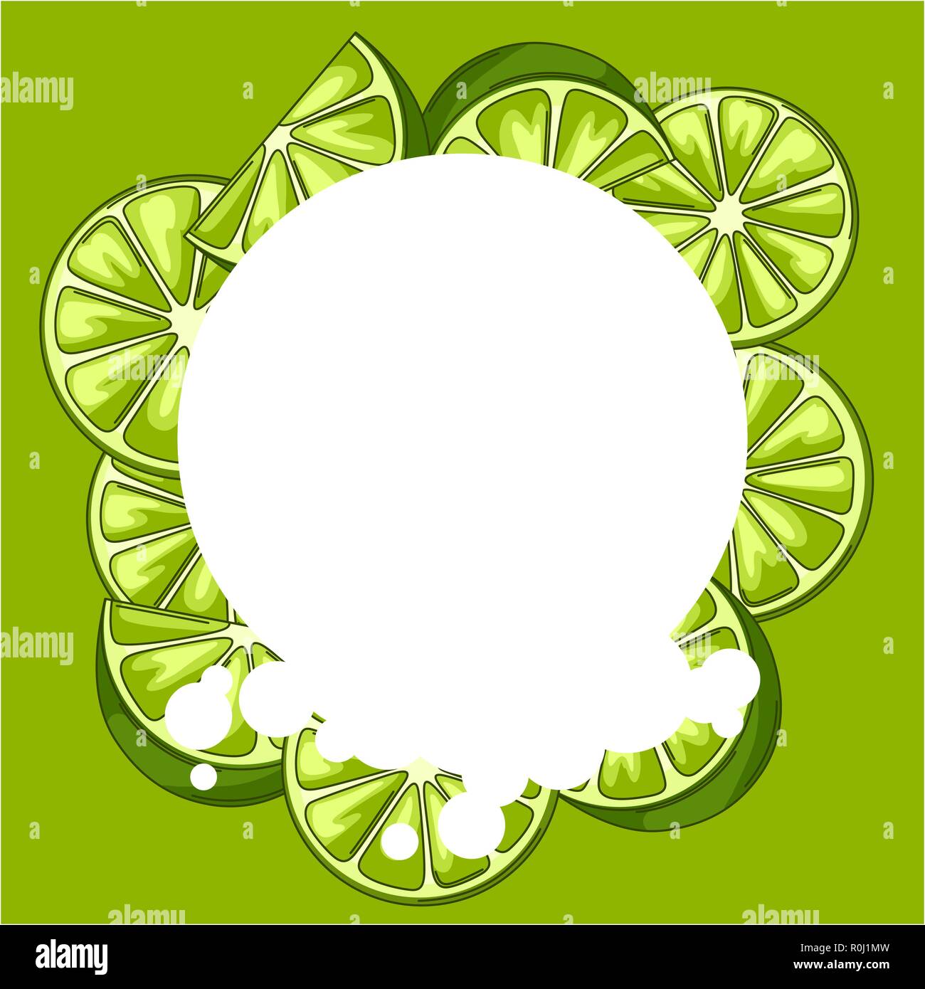 Background with limes Stock Vector Image &amp; Art - Alamy