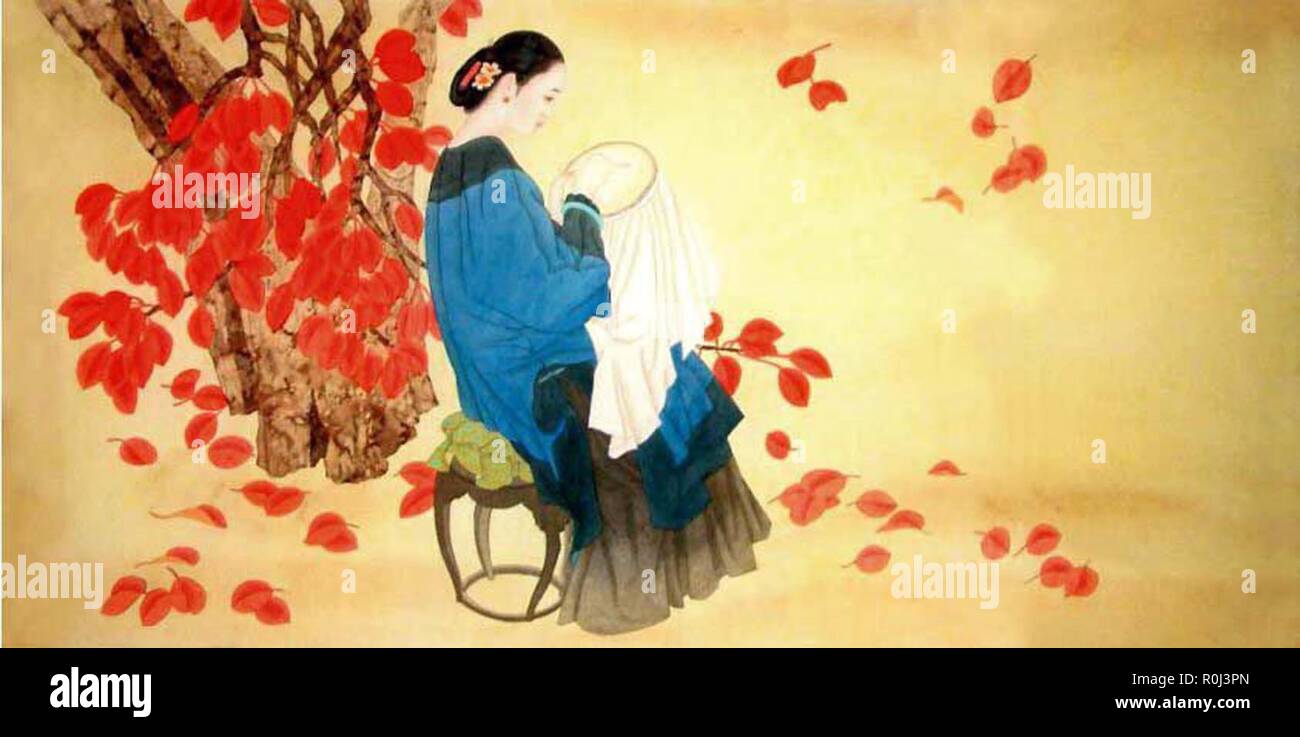 beautiful vintage oriental chinese art Stock Photo Alamy