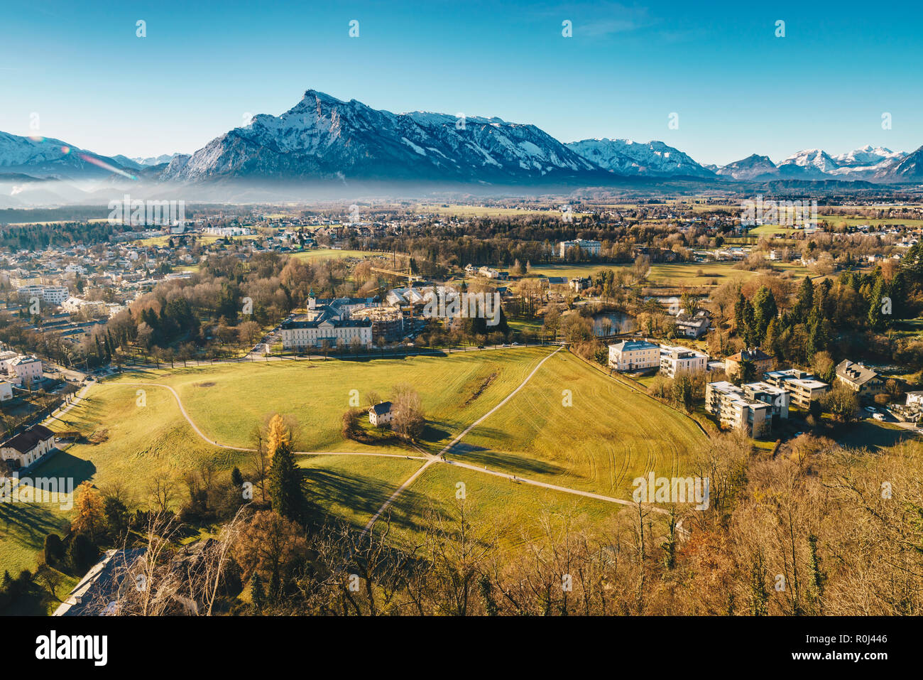 Salzburg panoramic photography Stock Photo