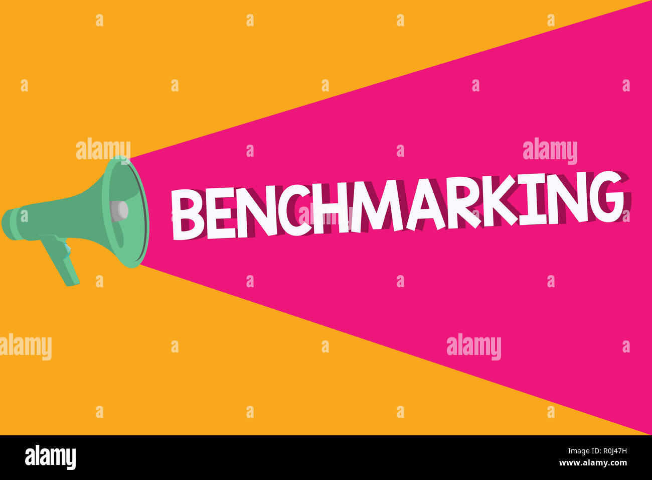 Text sign showing Benchmarking. Conceptual photo Evaluate something by ...