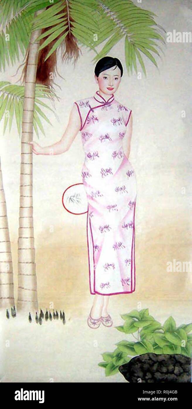 beautiful vintage oriental chinese art Stock Photo Alamy