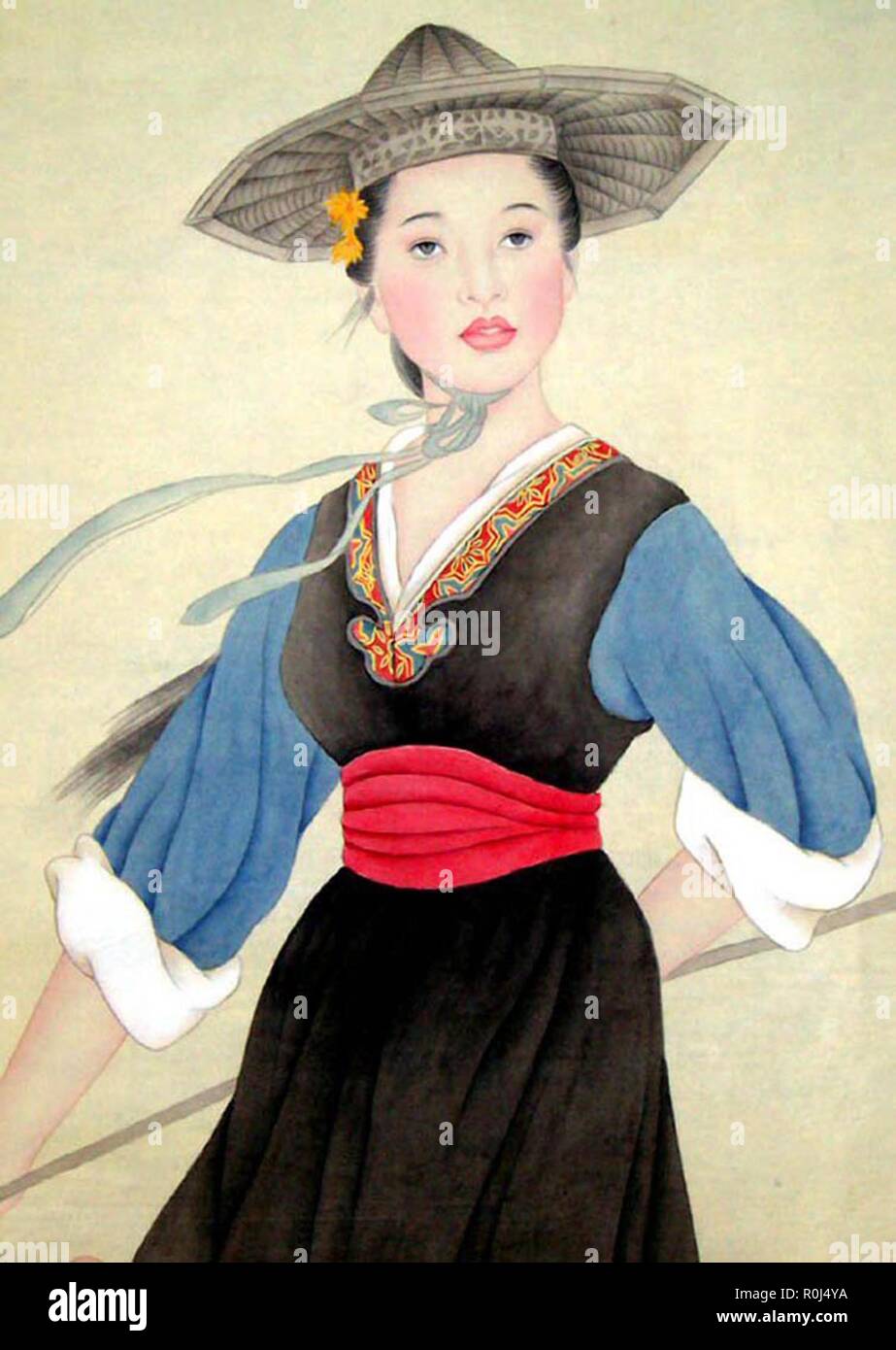 beautiful vintage oriental chinese art Stock Photo Alamy