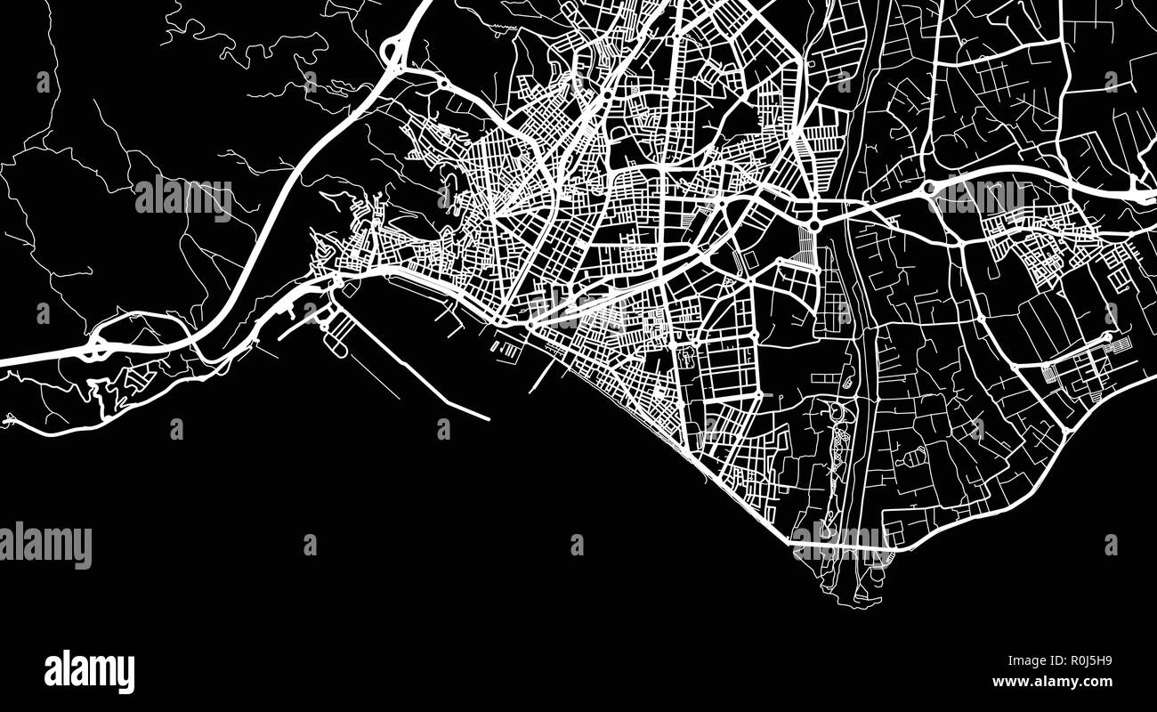 Urban vector city map of Almeria, Spain Stock Vector Image & Art Alamy