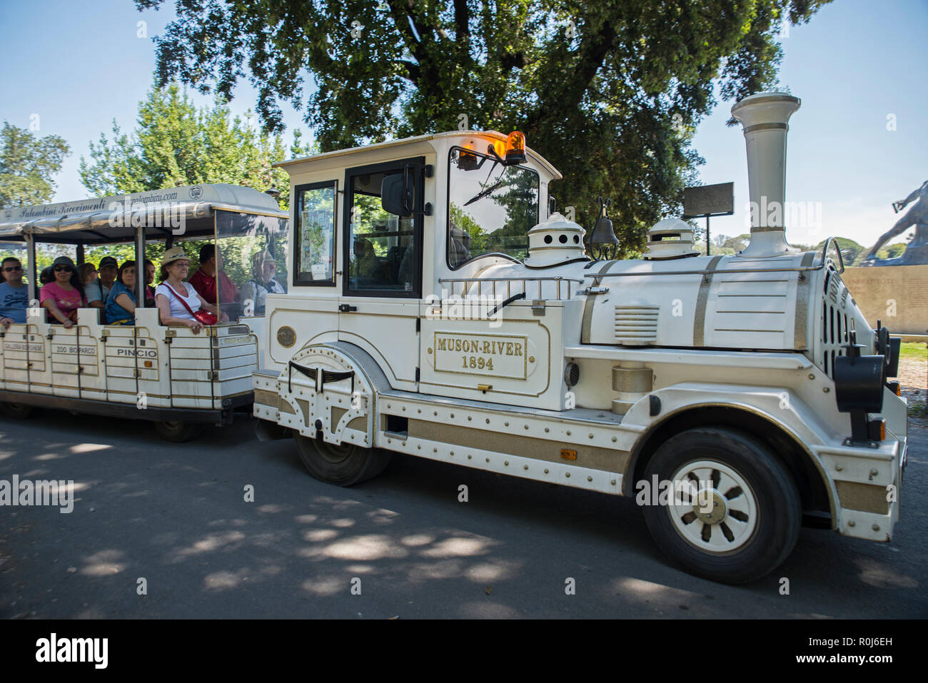 Villa park train, Rome, Italy Stock Photo Alamy