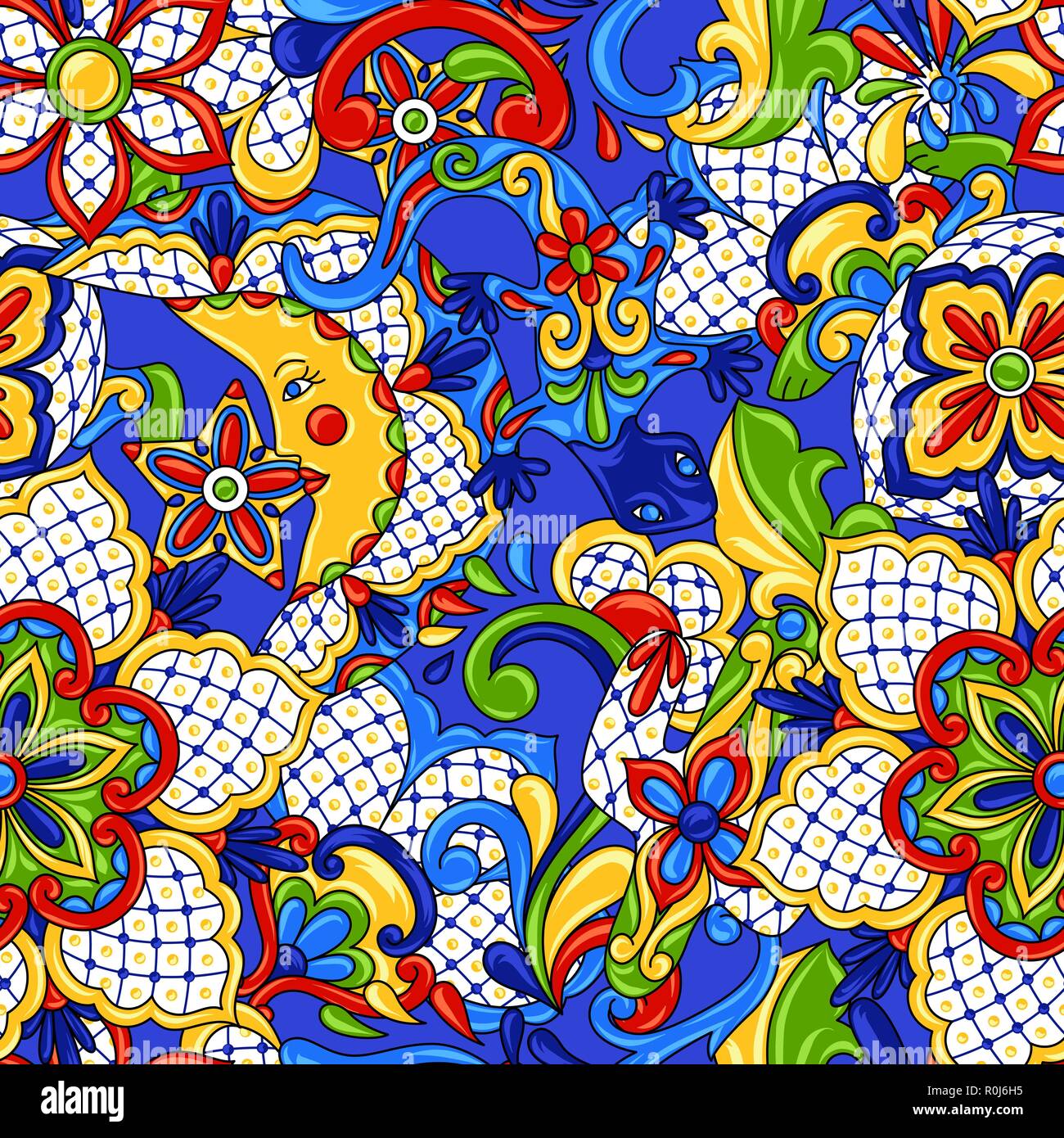 Mexican seamless pattern Stock Vector Image & Art - Alamy