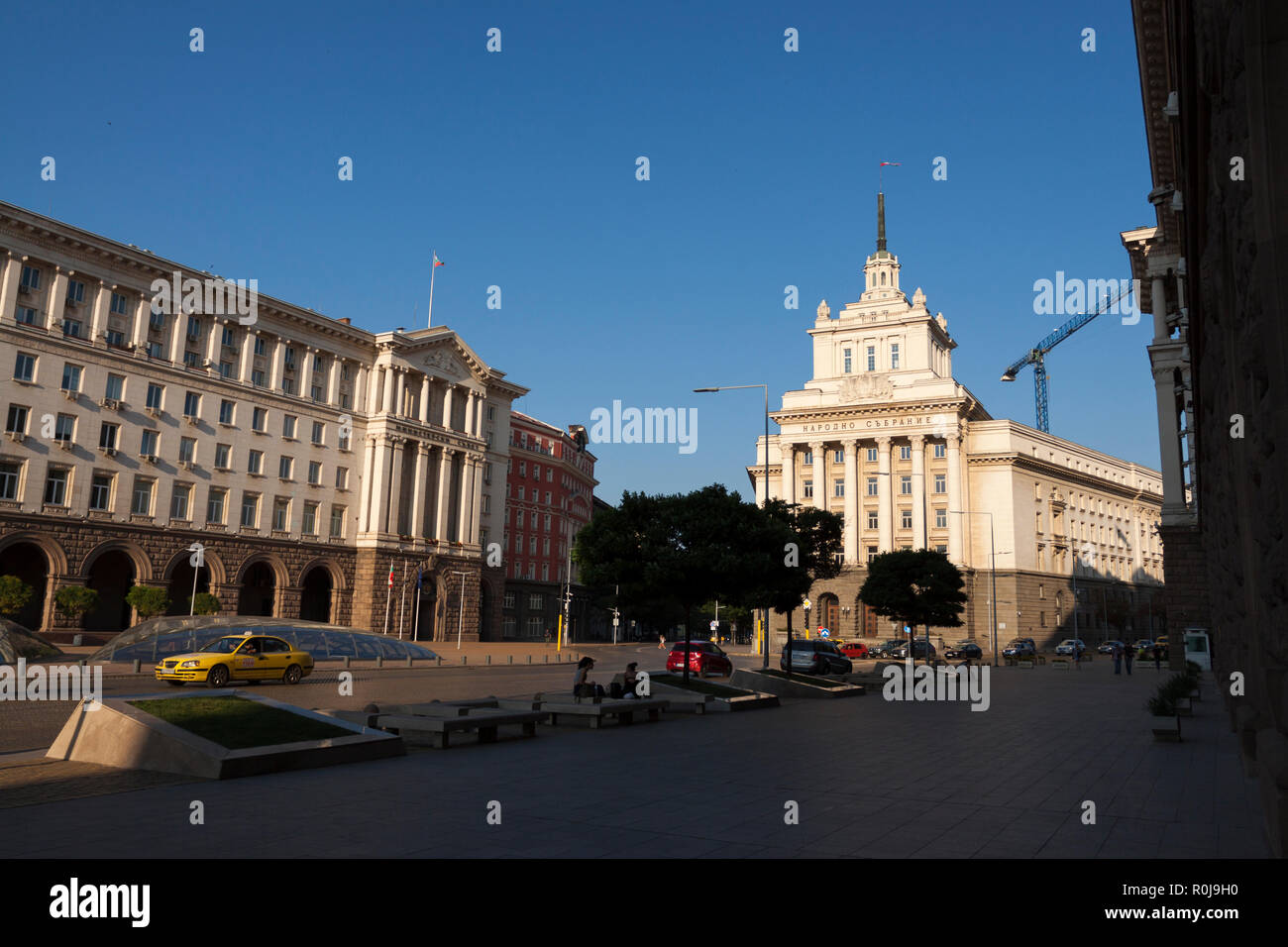 The Largo is the former Communist Party House. Sofia, Bulgaria Stock Photo