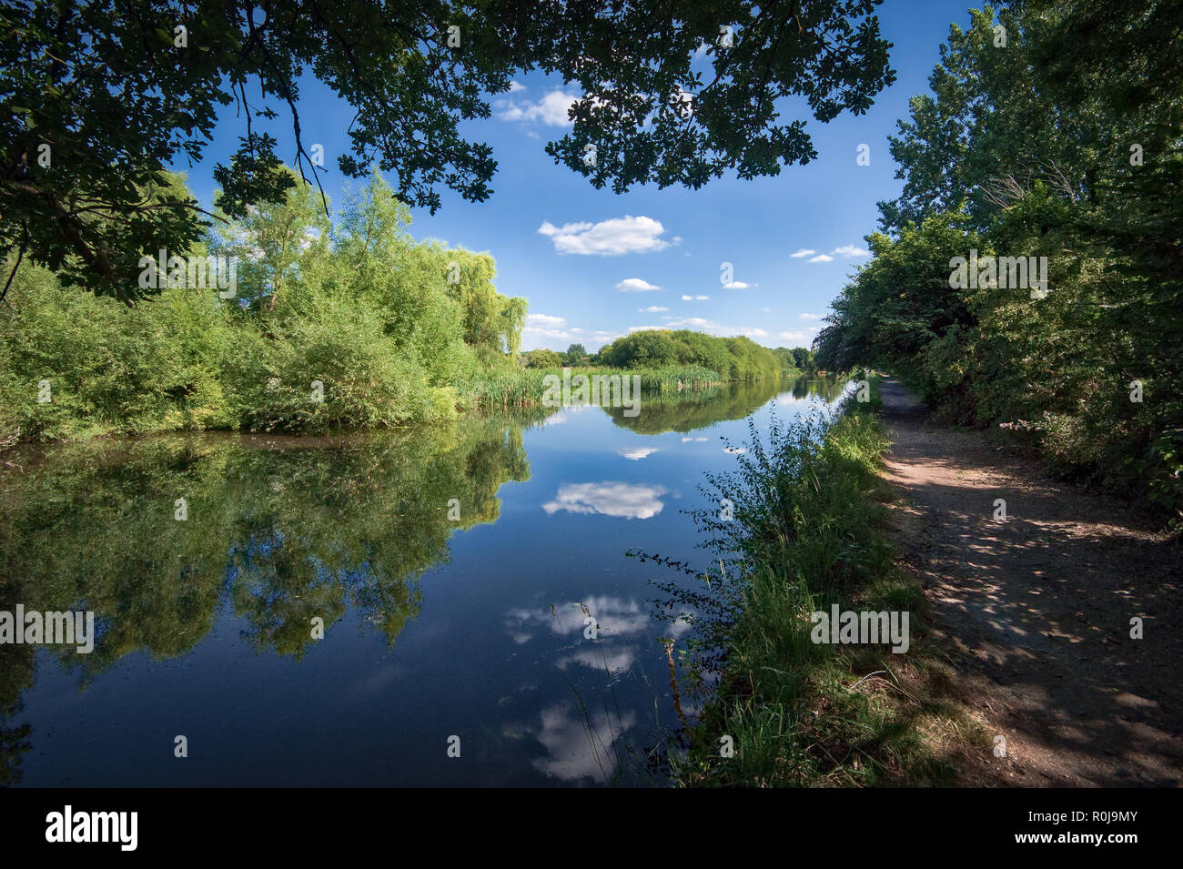 South Harefield area on the Grand Union Canal, United Kingdom Stock Photo