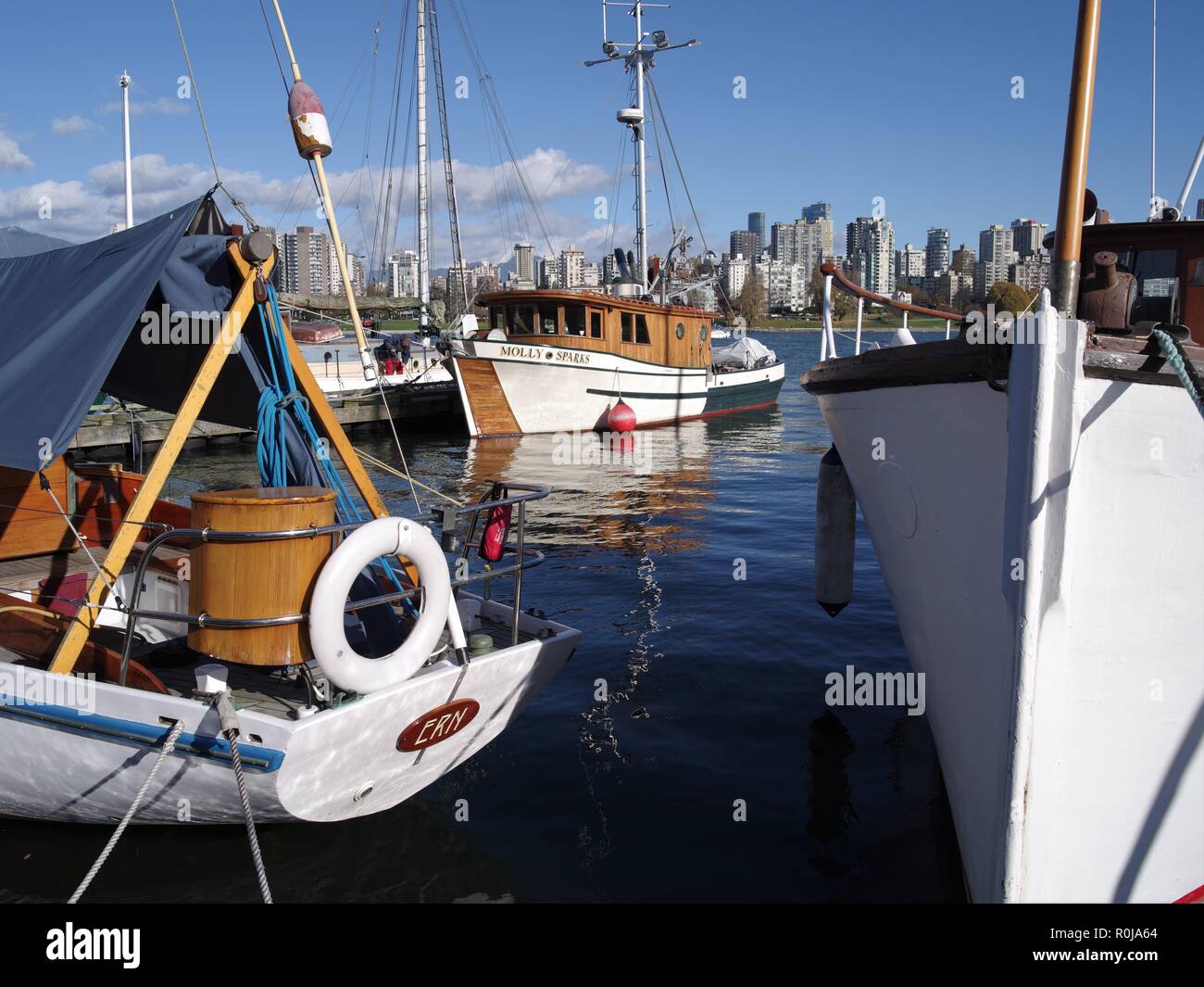 Historic boats, Vancouver Marine Museum, Kitsilano, Vancouver, British