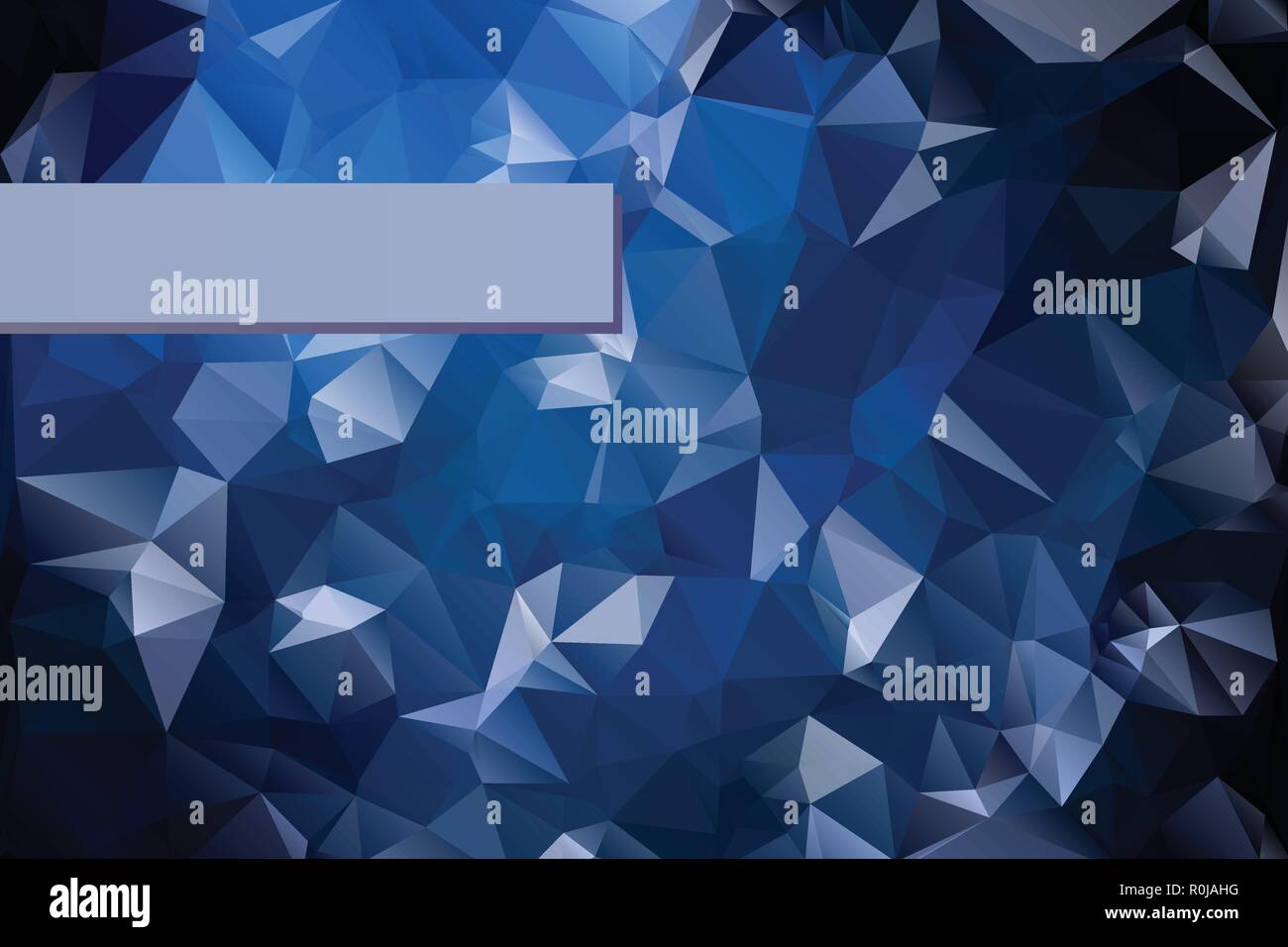 Abstract triangular blue background with polygonal abstract shapes ...