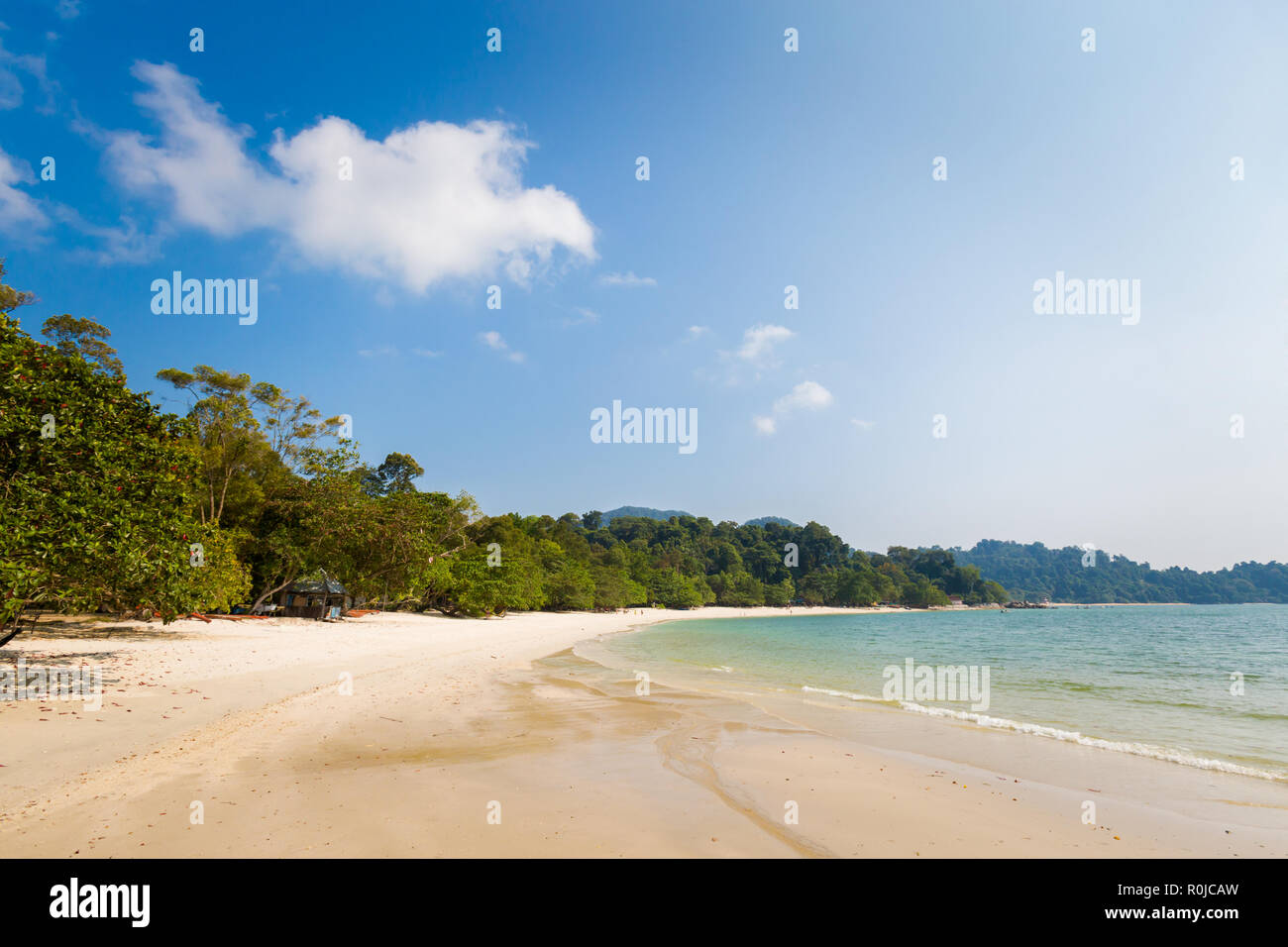 teluk nipah coral beach on pangkor island in malaysia beautiful landscape with sea taken in south east asia R0JCAW