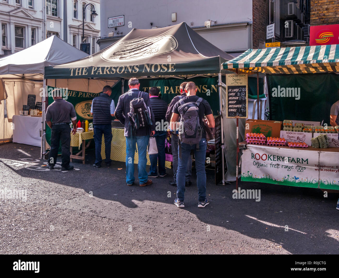 Bute Street Farmers' Market, South Kensington, London Stock Photo