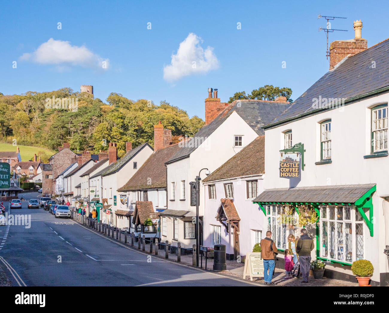 Dunster village and it's attractive streets, Dunster, Somerset, England