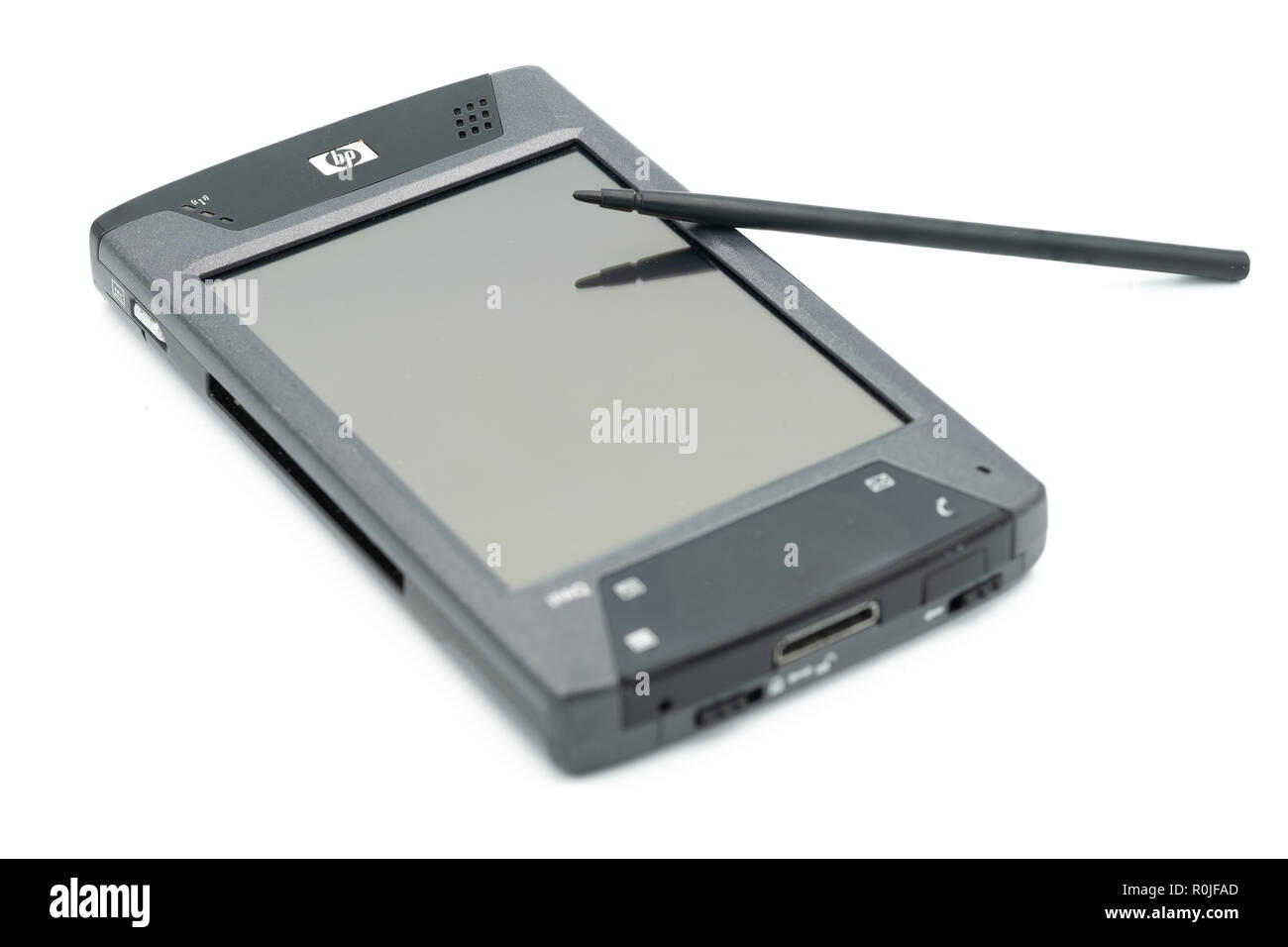 HP iPaq hx4700 PDA with stylus Stock Photo