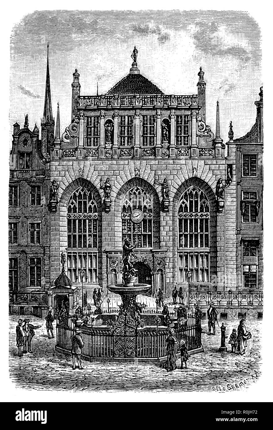 Artushof in Gdansk Stock Photo Alamy