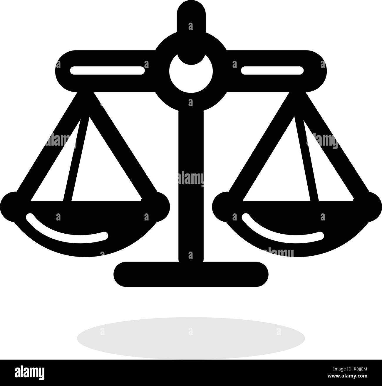 Justice Balance Icon as EPS 10 File Stock Vector