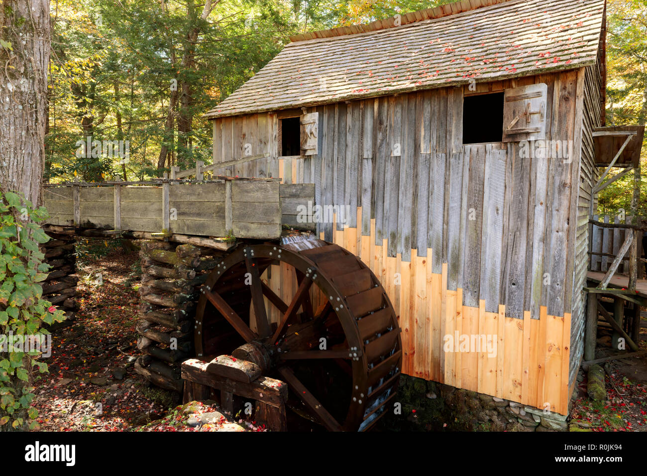 John Cable Mill, Cades Cover Historic area, Smoky Mountains National Park Stock Photo