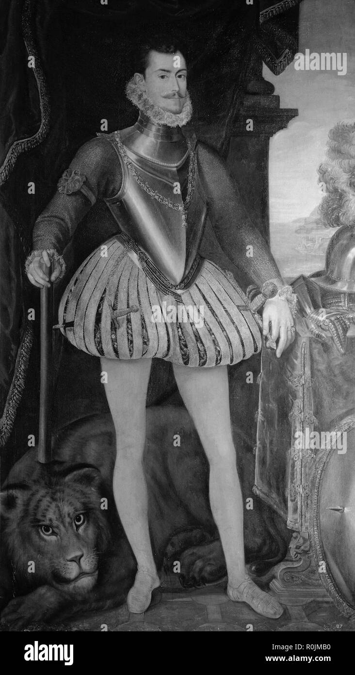 JUAN DE AUSTRIA (1545-1578) FOTO DEL CUADRO QUE EN EL ESPASA SE ATRIBUYE A SANCHEZ COELLO. Author: Sanchez Coello, Alonso. Location: BIBLIOTECA NACIONAL-COLECCION. MADRID. SPAIN. Stock Photo
