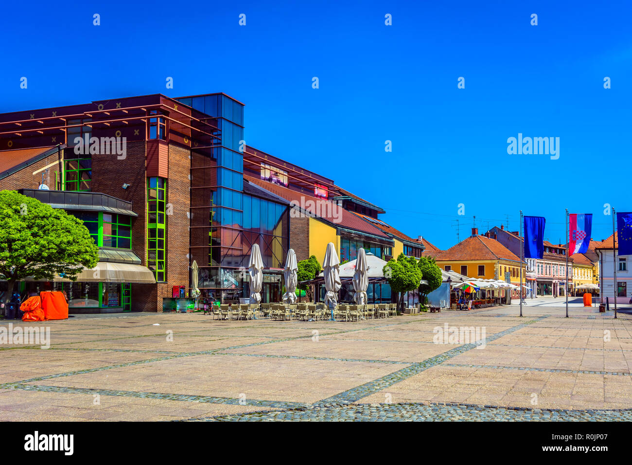 Scenic view at city center in Cakovec old town, Northern Croatia travel  places Stock Photo - Alamy
