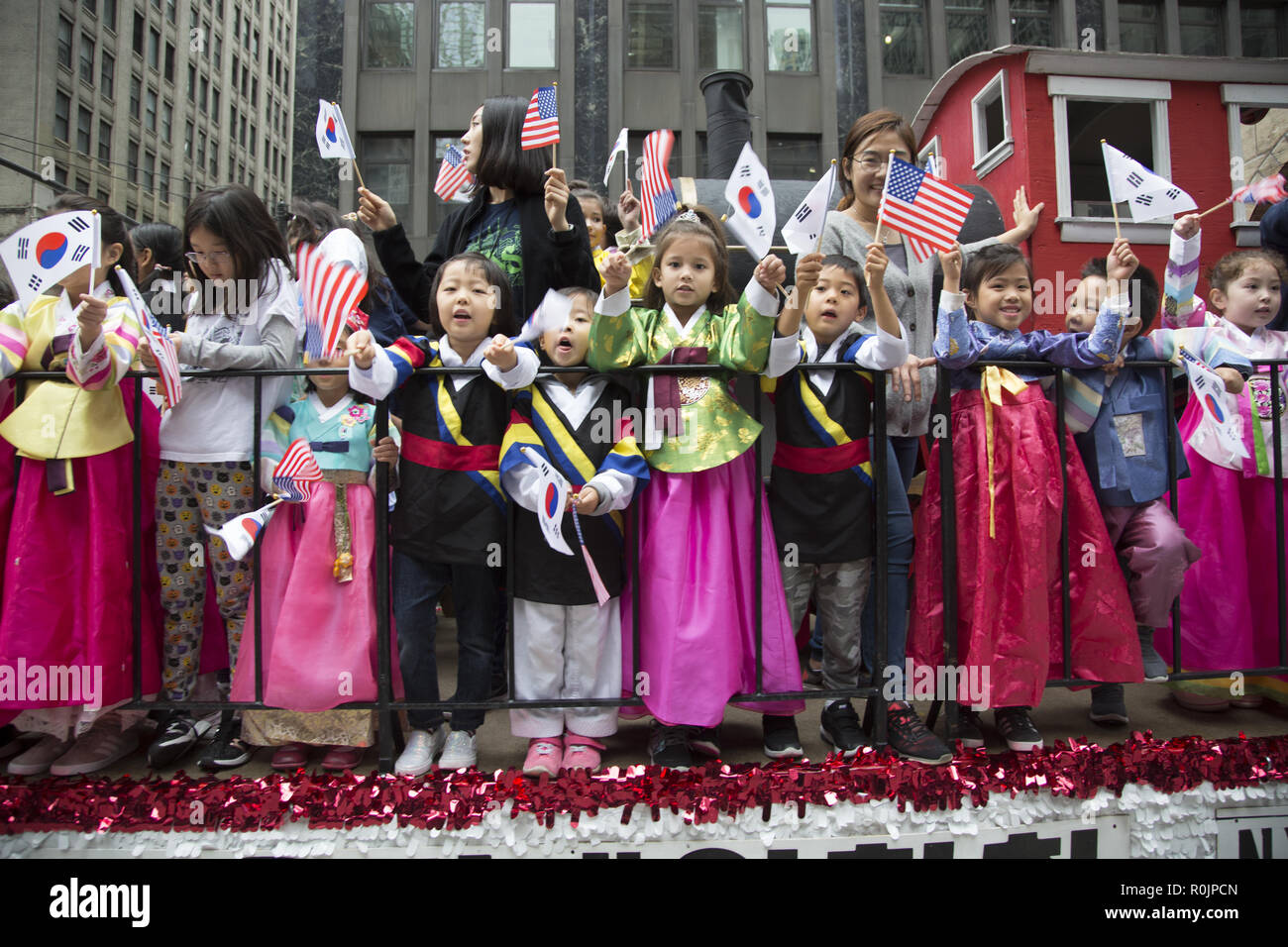 Korean Day Parade in New York City Passes through midtown Manhattan