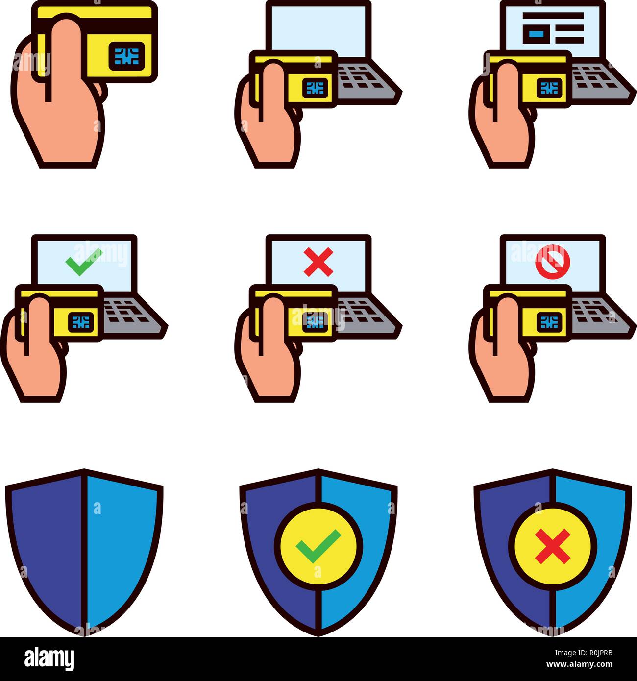 Laptop e-commerce Stock Vector