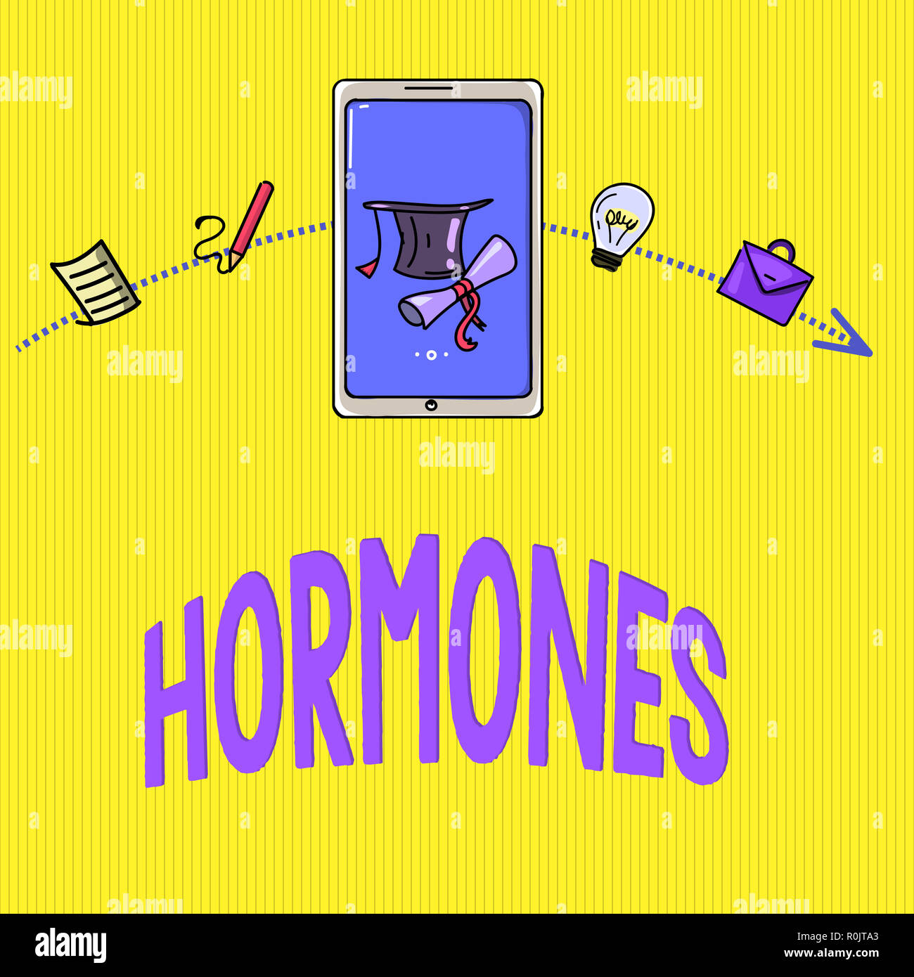 Word writing text Hormones. Business concept for regulatory substance ...